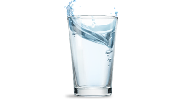 Glas Trinkwasser EWE Netz