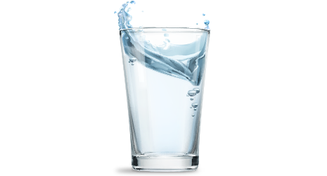 Glas Trinkwasser EWE Netz